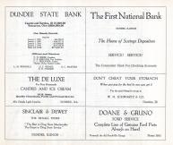 Dundee State Bank, The First National Bank, The DeLuxe, Sinclair and Dewey, Doane and Gruno, Kane County 1928c
